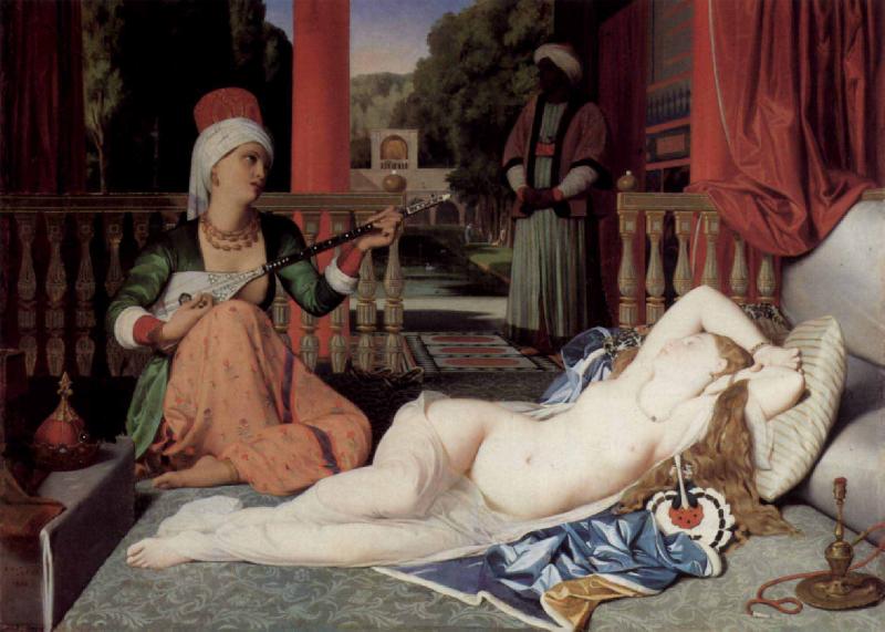 Jean Auguste Dominique Ingres Odalisque with Slave Sweden oil painting art